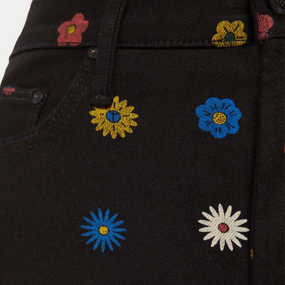 NWT MOTHER The Insider Flood Pick Me A Daisy Jeans Size 27 - Picture 13 of 13